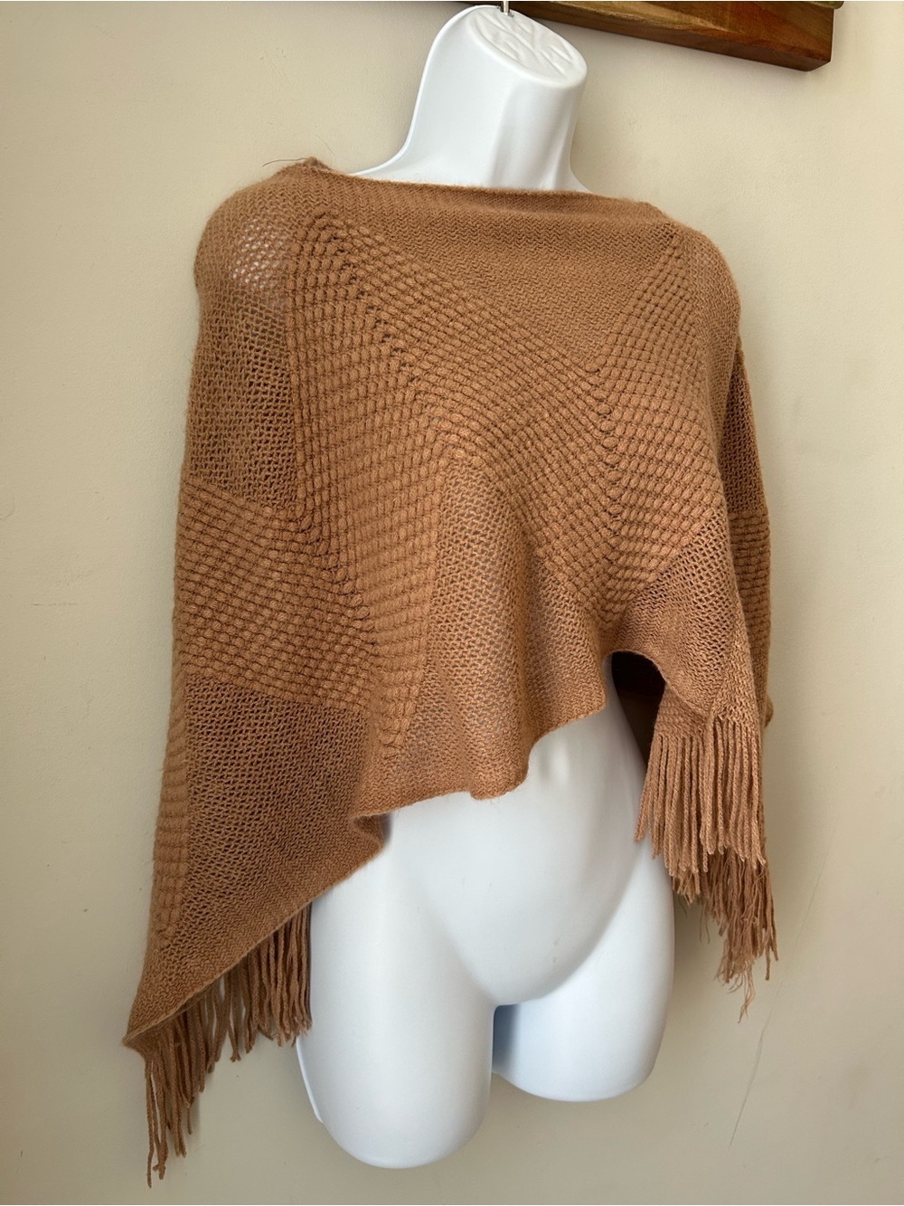 Bella & Birdie Boho Fringe Poncho Shawl Capelet Cottagecore Kids OS Sweater